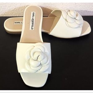 KARL LAGERFELD Paris ROSLYN Slide Sandal Sz 8.5
